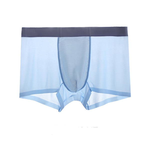 Herrunderkläder Is Silke Icke-märkning Antibakteriell Gren Andningsbar Mesh Boxershorts (L) l