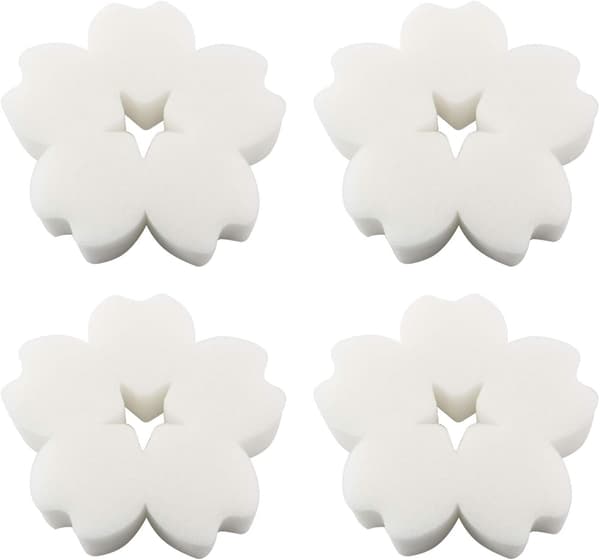 Simbassäng ihålig pentagonal filtersvamp körsbärsblomma form 4 stycken