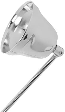 1 st rostfritt stål ljusdödare med långt handtag (silver)
