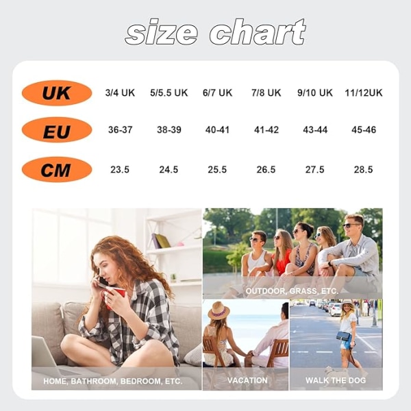 Badsandaler Damtofflor Molnskor Herrsommar Mysiga Slides Cloudyzz Tofflor Halkfria（vit orange） White Orange