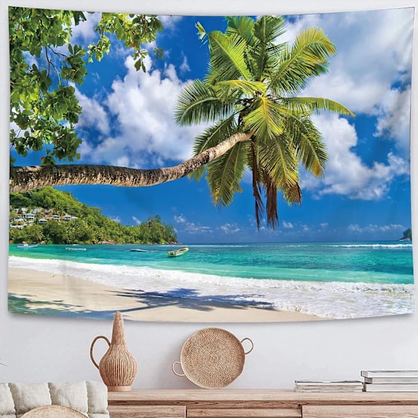 Kuststrand klar havslandskap heminredning gobeläng 150x200cm (avsnitt B) 150*200cm