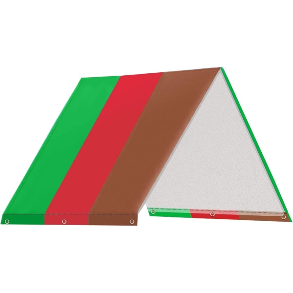Lekplats Tak Tak, Ersättning Solskydd Vattentät Fällbar Överdrag 132*226CM Color 4