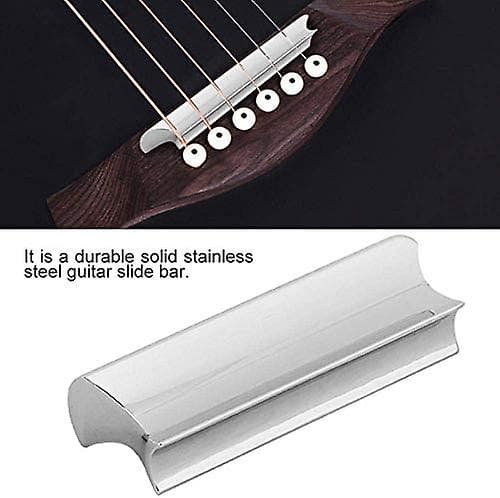 Gitarr Slide Tone Bar i Rostfritt Stål för Elektriska Gitarrer Strängsliders Bärbara Gitarrdlar