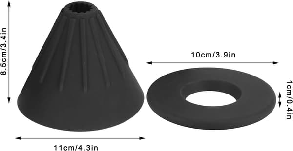 Bærbar kaffefilterkopp i silikon (svart) 1 stk Black