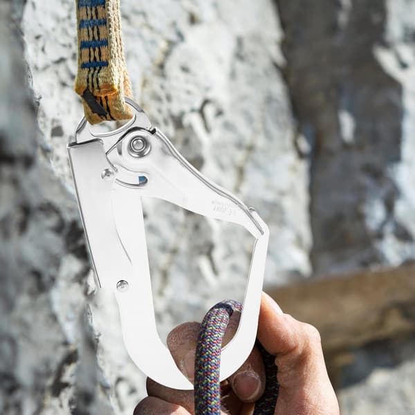 Dubbel lås Armeringsjärn Snap Hook Säkerhetsfallskydd Lanyard Hook Multifunktionella Karabiner