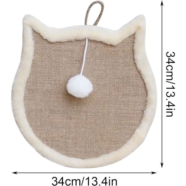 Kattklös, klösbräda i kartong för kattklös i kartongskål i kartongskrapa