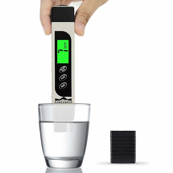 Digital Vattenprovare 3 i 1 Temperaturmätare Vattenkvalitet Testpenna PH-mätare