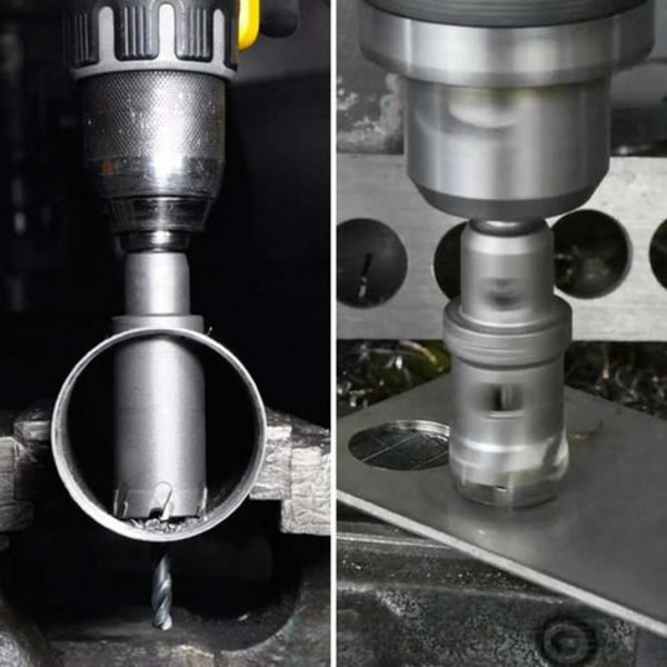 Hålsåg för industriell kvalitet, hårdmetallbimetall, hålsåg i rostfritt stål 1-3/8" (35 mm)