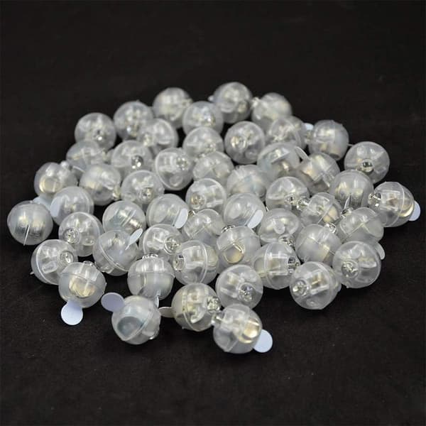60 stk. LED runde balllamper, blitsballlamper for hjemmedekorasjon, julefest