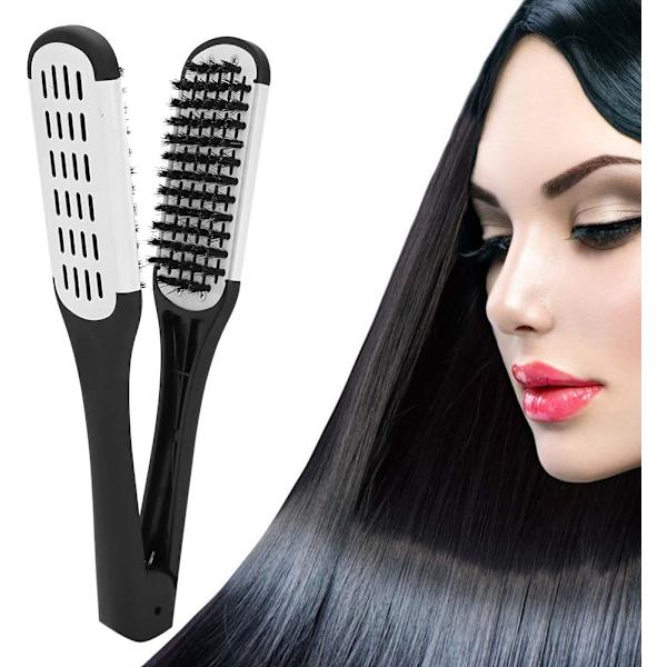 Clamp Comb, Professionell V-formad klämma stylingkam hårstylingkam frisörverktyg