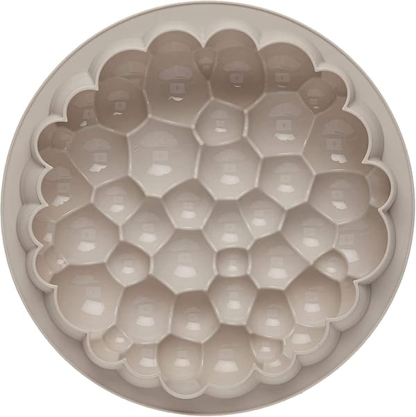 Rund Silikone Multifunktionel Non-Stick Kageform (Hvid)