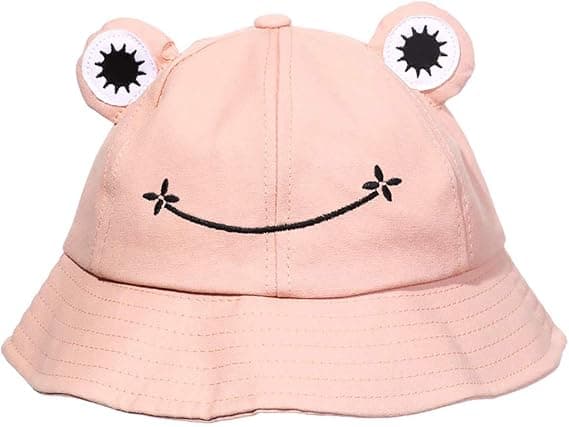 Solhatt for barn med solskjerm (gul, størrelse S) 1 stk Pink s