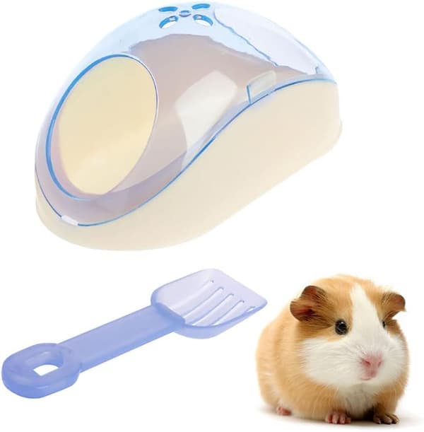 Plast Hamsterkar med Spade for Hamster Marsvin Ilder Chinchilla