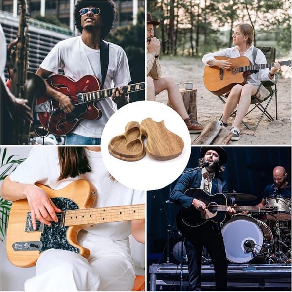 Plektrumhållare för gitarr, presentask för gitarrer, tillbehör till musikinstrument för gitarrister