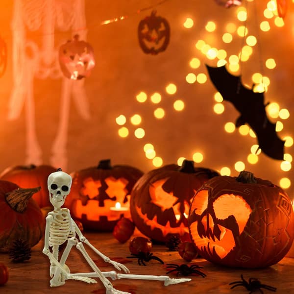 Skelet Knoglemodel 15,8 Tommer Hjemsøgte Huse Kirkegård Halloween 2-pak