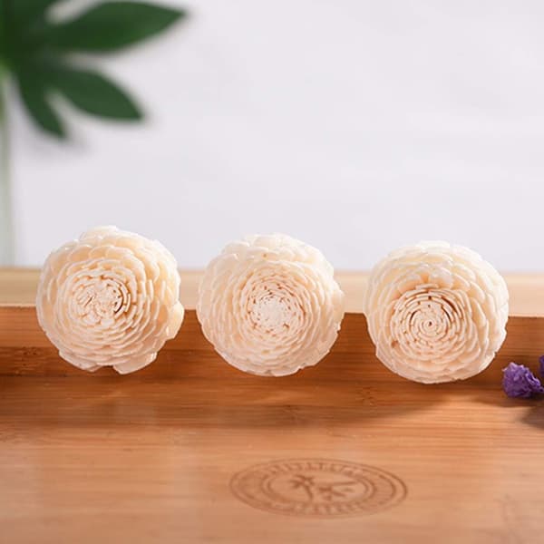 Pakke med 3 Rattanpinde Aromapinde Reed Diffuserpinde med Blomsterolie Aromadiffuserpinde