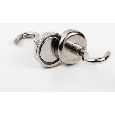 Magnetkrog, kraftig magnet, robust loftskrog, 4 magnetiske kroge E12