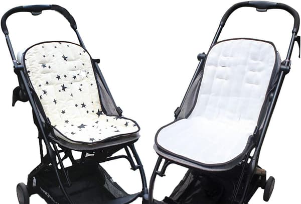 Baby Klapvogn Sædehynde Klapvogn Sædehynde Sædepolstring Universal Vendbar 78x36cm (stil 2) Beige