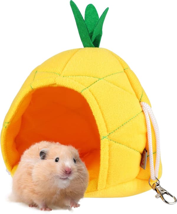 2 st ananas hängmatta mjuk hamsterhus säng djur hängande