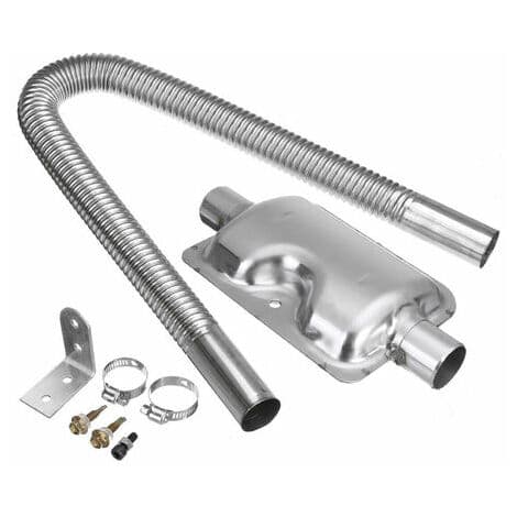 Diesel Luft Parkeringsvarmer 600Mm Udstødningsrør 24Mm Lyddæmper Sæt Kit