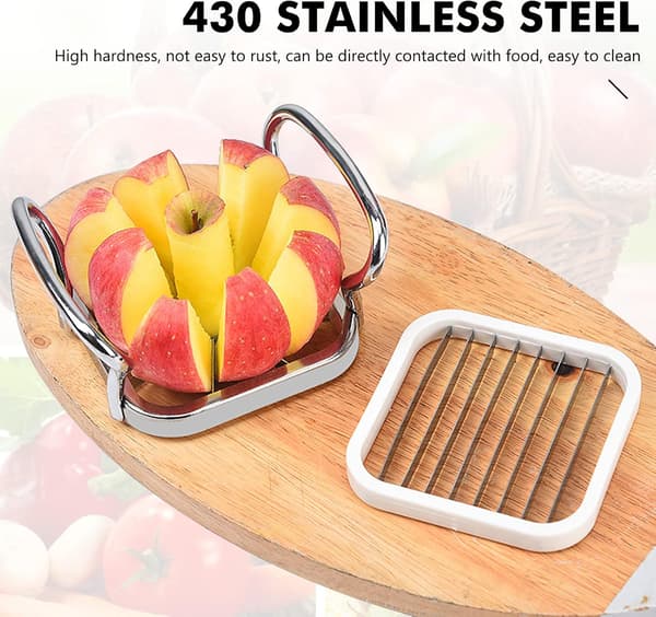 Chips Cutter 5 i 1 Eplekutter Potetkutter Chips Kutter Rustfritt Stål Fruktkutter