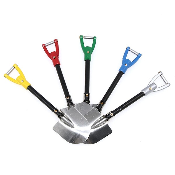 Metall Mini Shovel 1/10 Fjärrkontroll Klättring Bil Dekoration Tillbehör (Röd)