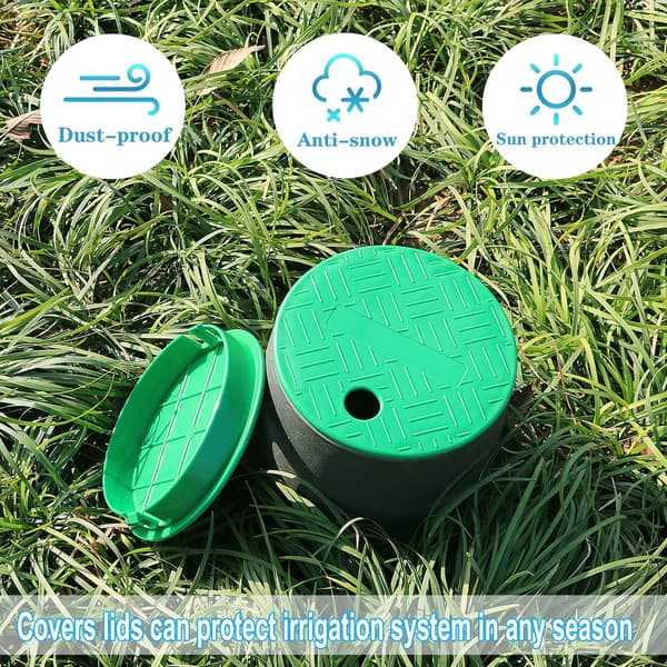 2-pack ID 5,5\" OD 6\" ventilkåpslock för sprinkleranläggning cirkulär ventil