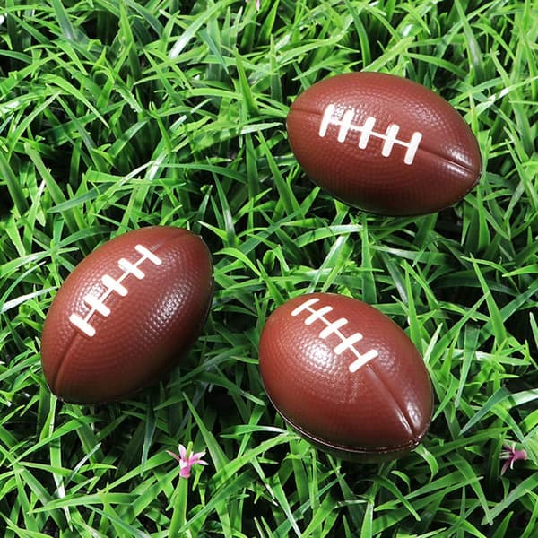 Fodbold Stressbolde Afslapningsbolde Skum Super Bowl Legetøjsbolde Pakke med 6 Tilfældig Farve