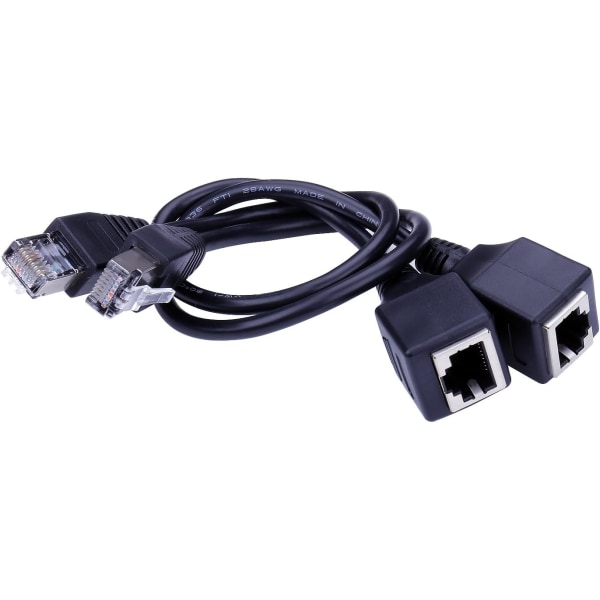 Ethernet-förlängningskabel Nätverkskabel RJ45-förlängningskabel 3FT/1M 2 st 1m
