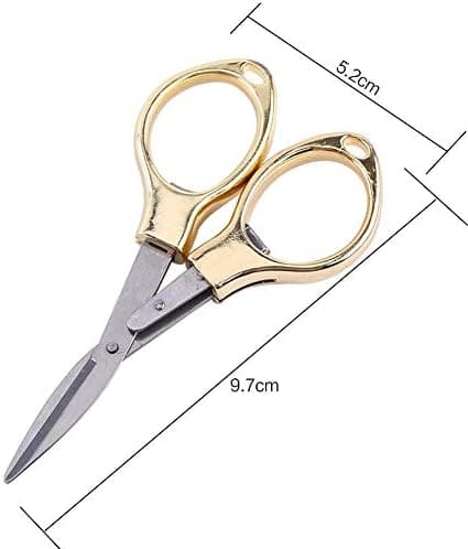 Mini Multifunktionel Foldbar Fiskesaks Med Nøglering Fiskesaks Rustfrit Stål (Sølv) Silver