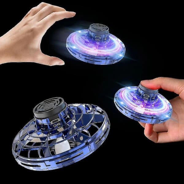 Mini Drone Led Ufo Typ Flygande Helikopter Spinner (röd) Red