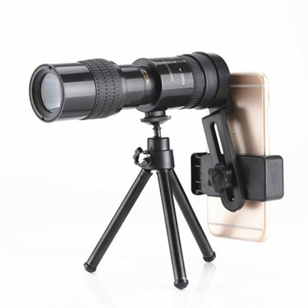 Monokulär teleskop, kraftfullt stjärnskådarmonokulär, professionell 10-300x30mm supertelezoom monokulär bärbar teleskop