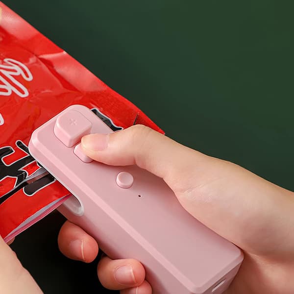 Husholdnings Mini Snack Plastpose Forseglingsartefakt (Grå) 1 Stykke grey