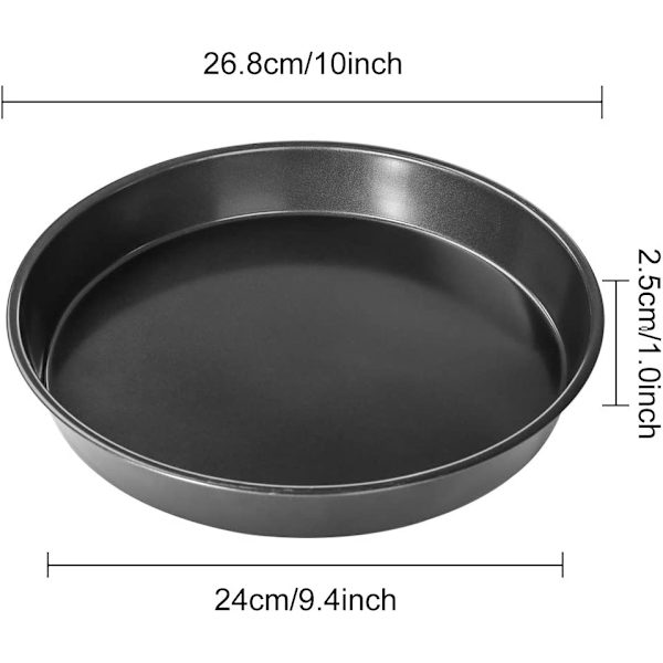 Pizzaform 2 st non-stick rund pizzaform bakset (10 tum)