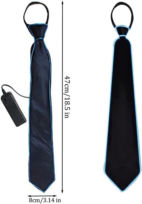 LED Lysende slips, Lys slips tilbehør, for karnevalsfest, danseshow, nattbardekorasjon