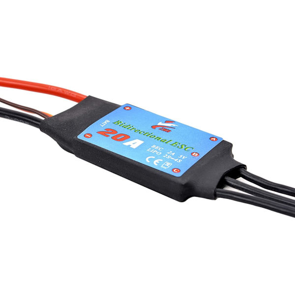 Dubbelriktad 40A borstlös ESC, marin pneumatisk undervattenspropeller 40A