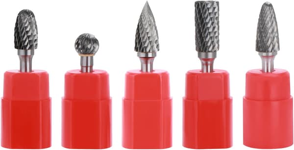 5 stk 12 mm hode wolframkarbid roterende punktbor slipesett 6 mm skaft