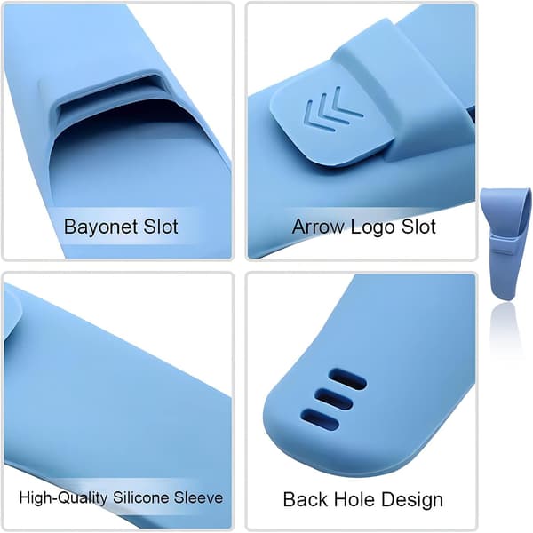 Rakhyvelfodral, Vattentätt Rakhyvelskydd, Bärbart Rakhyvelfodral i Silikon (Blå) Blue