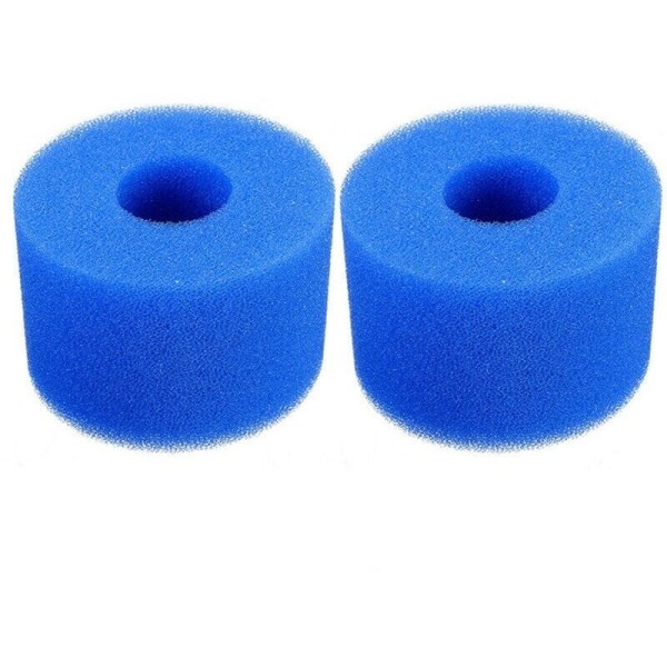 2 st filter svamp typ S1, skumfilterpatron, skum för poolfilter, återanvändbar och tvättbar, skumfilter för spa, pool, jacuzzi