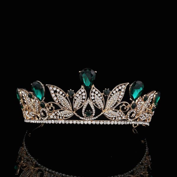 Rhinestone Prinsesse Bryllup Brude Bal Tiara Krone Pandebånd
