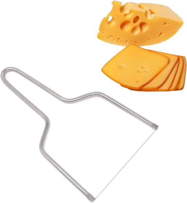 2 st smör- och ostskärare i rostfritt stål med tråd för köket