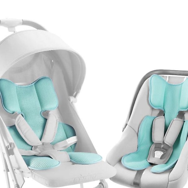 Universell barnvagnsinsats sommar 3D Air Mesh Cool Seat Pad Mat för barnvagn, barnstol