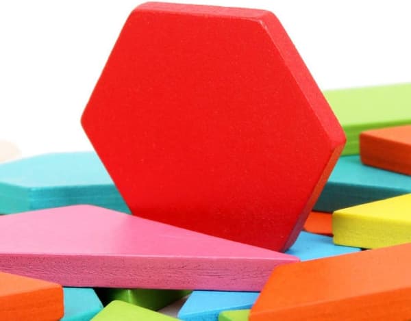 Geometrisk Tangram Blok Puslespil Farve Kognition Uddannelseslegetøj