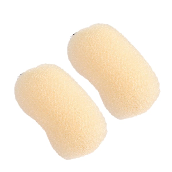 2ST Osynligt hår Volym Öka Fluffy Puff Sponge Pad Clip black One-size