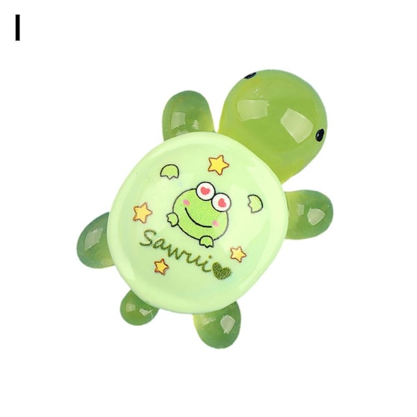 Cartoon Glow-in-the-dark Liten Sköldpadda Blind Box Söt Resin Micr Green 1pcs