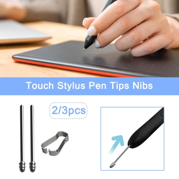 S Pen Tips Nibs för Samsung Galaxy för Tab S6 S7 S7+S8 S9 S23 N 2tip+1clip one-size