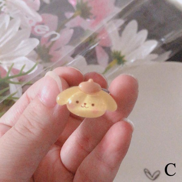 Sanrio Kuromi Ring Söt flicka hjärta tecknad mjuk par present flicka A One size