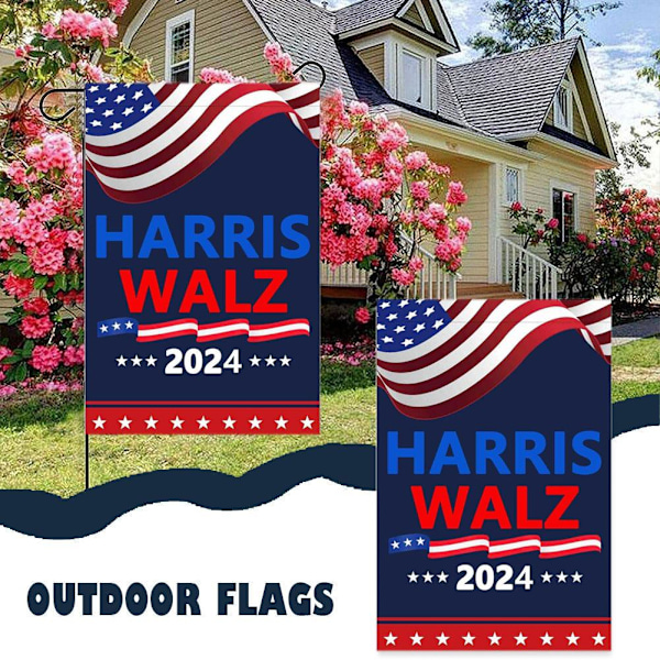 Harris Walz-Yardskylt, Kamala Harris Tim Walz 2024 Skyltar, Harris D 1pcs