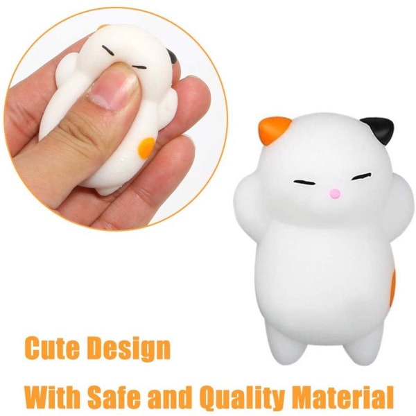 Mini Squeeze Toy Söt tecknad Squishy Kawaii Pink Cat Dekompress pink 1pcs