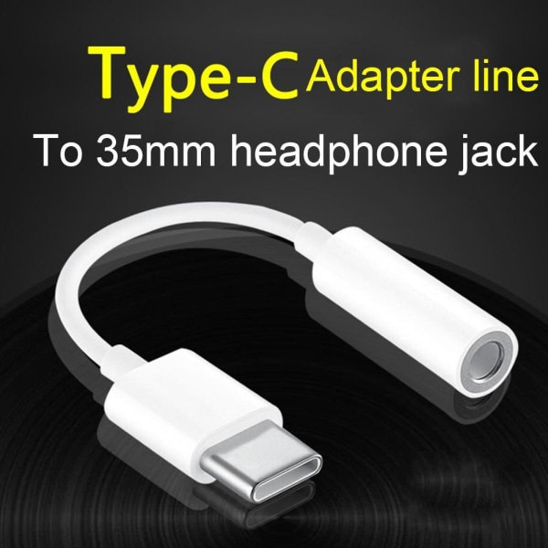 XIAOL USB Typ C till 3,5 mm adapter för hörlursuttag, Tpye-C black for type c